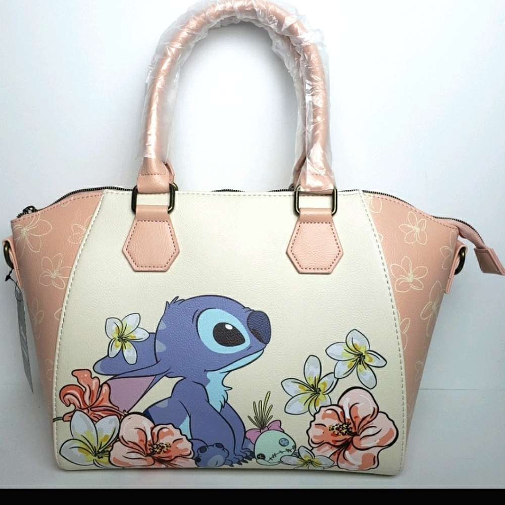 NWT Loungefly Lilo and Stitch Floral Satchel - Picture 4 of 11